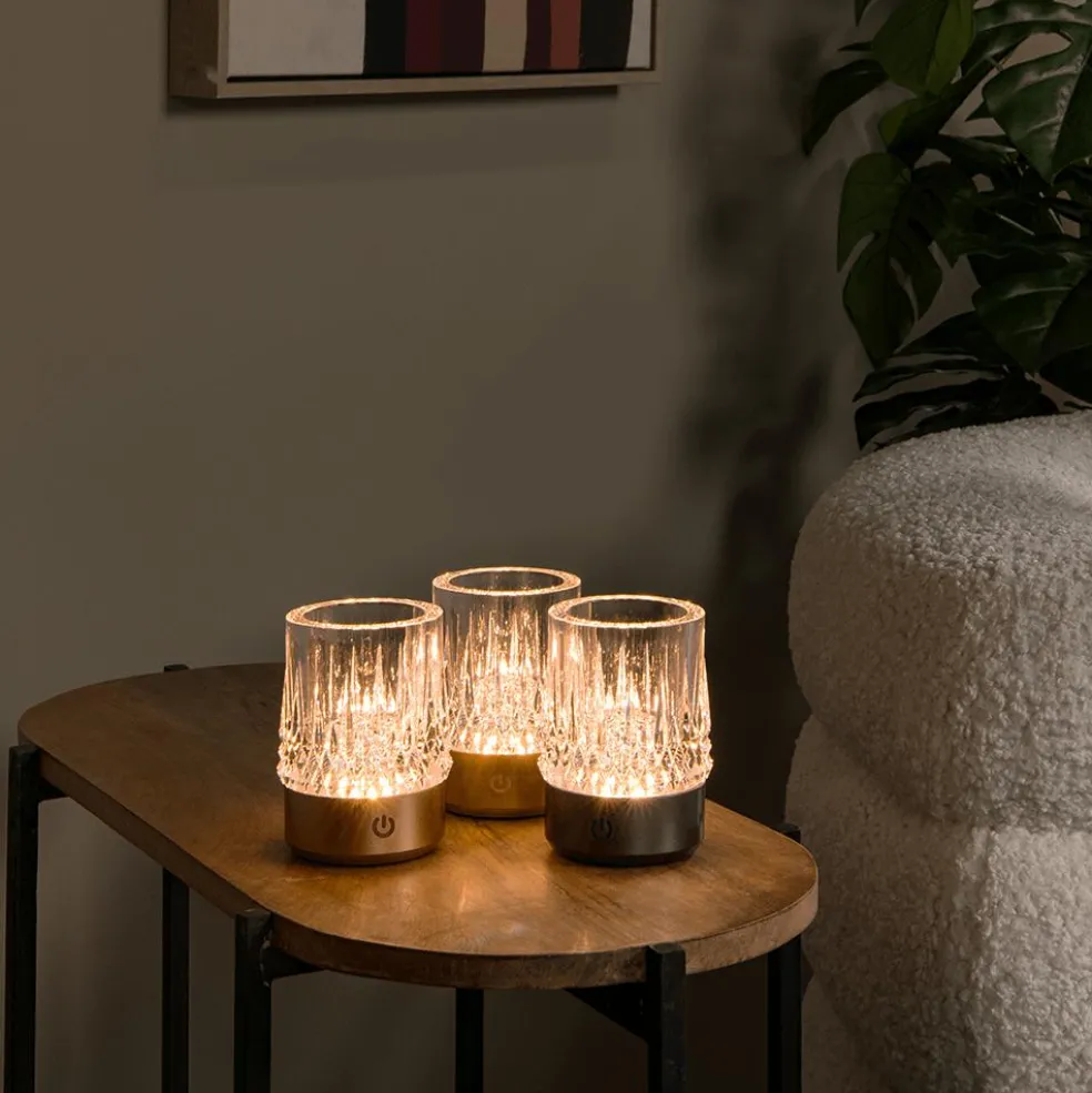 Tafellamp LILI Ø8 S/3 Zwart Chroom