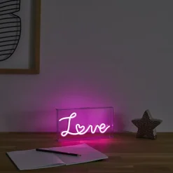 Tafellamp LOVE Led Roze