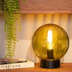 Tafellamp MONSARAZ Glas Groen