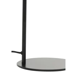 Tafellamp RAKEL Mat Zwart/Glas Smoke