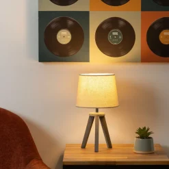 Tafellamp TREP Mini Hout Beige