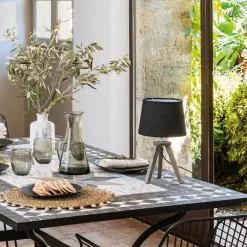 Tafellamp TREP Mini Hout Grijs