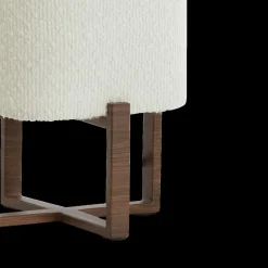 Tafellamp WYN Houtprint/Crème