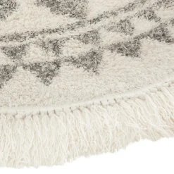 Tapijt BOHMEIM Rond Beige