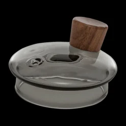 Theepot TWISTE 80cl Glas Grijs/Hout