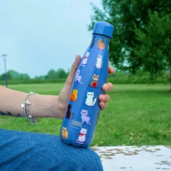 Thermosfles IDRINK 500ml Blue Cats