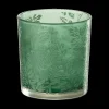 TL-Houder FLOWER Glas Mat Groen S