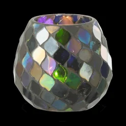 TL-Houder MOZAIK Glas Paars M