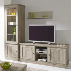 TV-meubel COTTON Kristal Eik Licht Bruin B171