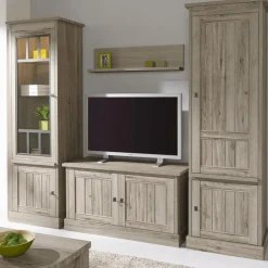 TV-meubel COTTON Kristal Eik Licht Bruin B121