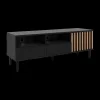 Tv-Meubel ERNESTO 2xNIS-2L-D B 138 Artisan Eik/Zwart