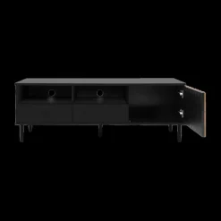 Tv-Meubel ERNESTO 2xNIS-2L-D B 138 Artisan Eik/Zwart