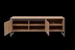 TV-meubel ROCKY Artisan Eik Anthraciet B160