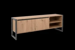 TV-meubel ROCKY Artisan Eik Anthraciet B160