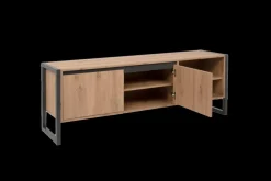 TV-meubel ROCKY Artisan Eik Anthraciet B160