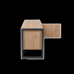 TV-meubel ROCKY Artisan Eik Anthraciet B160