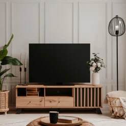 TV-meubel SUMATRA Artisan Eik/Antraciet B138