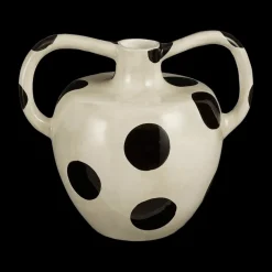 Vaas STIPS Keramiek Wit/Zwart H19,5