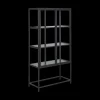 Vitrinekast BOKSKAP Ash Black B77