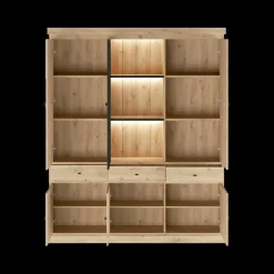 Vitrinekast CASTELLO B182 Lichte Eik