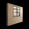 Vitrinekast CASTELLO B240 Lichte Eik