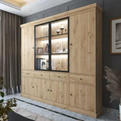 Vitrinekast CASTELLO B240 Lichte Eik