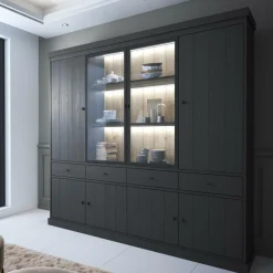 Vitrinekast CASTELLO B240 Zwarte Eik