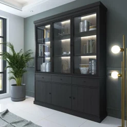 Vitrinekast CASTELLO B182 Zwarte Eik