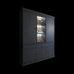 Vitrinekast CASTELLO B182 Zwarte Eik