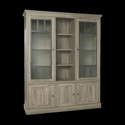 Vitrinekast COTTON Kristal Eik Licht Bruin B171