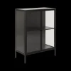 Vitrinekast SPARROW Metaal Zwart