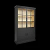 Vitrinekast WINSTON Zwart B122