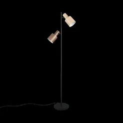 Vloerlamp AGUDO 2Del. Beige/Bruin