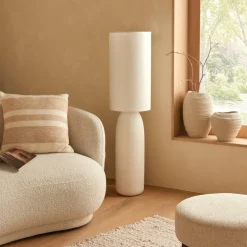 Vloerlamp KEHAY Keramiek Wit