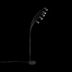 Vloerlamp MARLEY 5Del. Met. Zwart