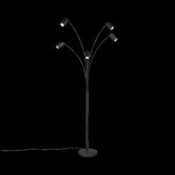Vloerlamp MARLEY 5Del. Met. Zwart