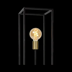 Vloerlamp RUBEN 3del. Zwart/Goud