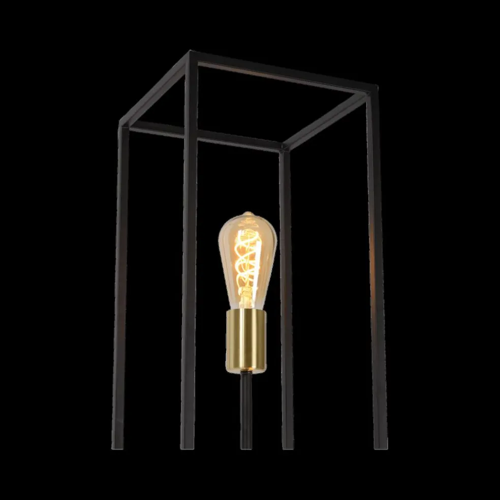 Vloerlamp RUBEN 3del. Zwart/Goud