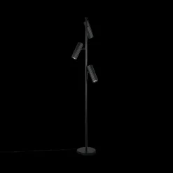 Vloerlamp SOKA 3Del. Metaal Zwart