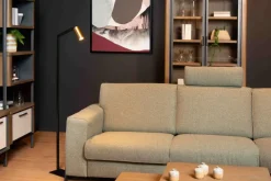 Vloerlamp SYBIL Zwart/Goud