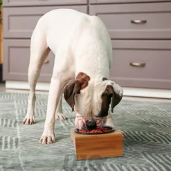 Voederbak HARO 1Del. Zwart/Bamboe