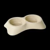 Voederbak LASSIE 2Del. Rnd Plst. Beige L