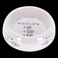 Voederbak PETTY Mel. Ø18 Wit/Zw Ass.