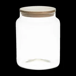 Voorraadbokaal EMMEK 2.4l Glas/Hout