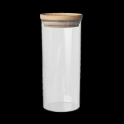 Voorraadpot BJORN Glas Hout 1.3l