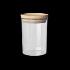 Voorraadpot BJORN Glas Hout 600ml