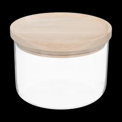 Voorraadpot BJORN Glas Hout 650ml