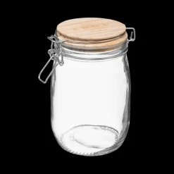 Voorraadpot HOMEMADE 1l Glas/Hout