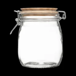 Voorraadpot HOMEMADE 0.75l Glas/Hout