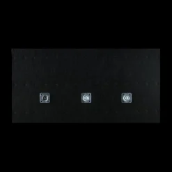 Wandkapstok GRACE 3 haken Zwart